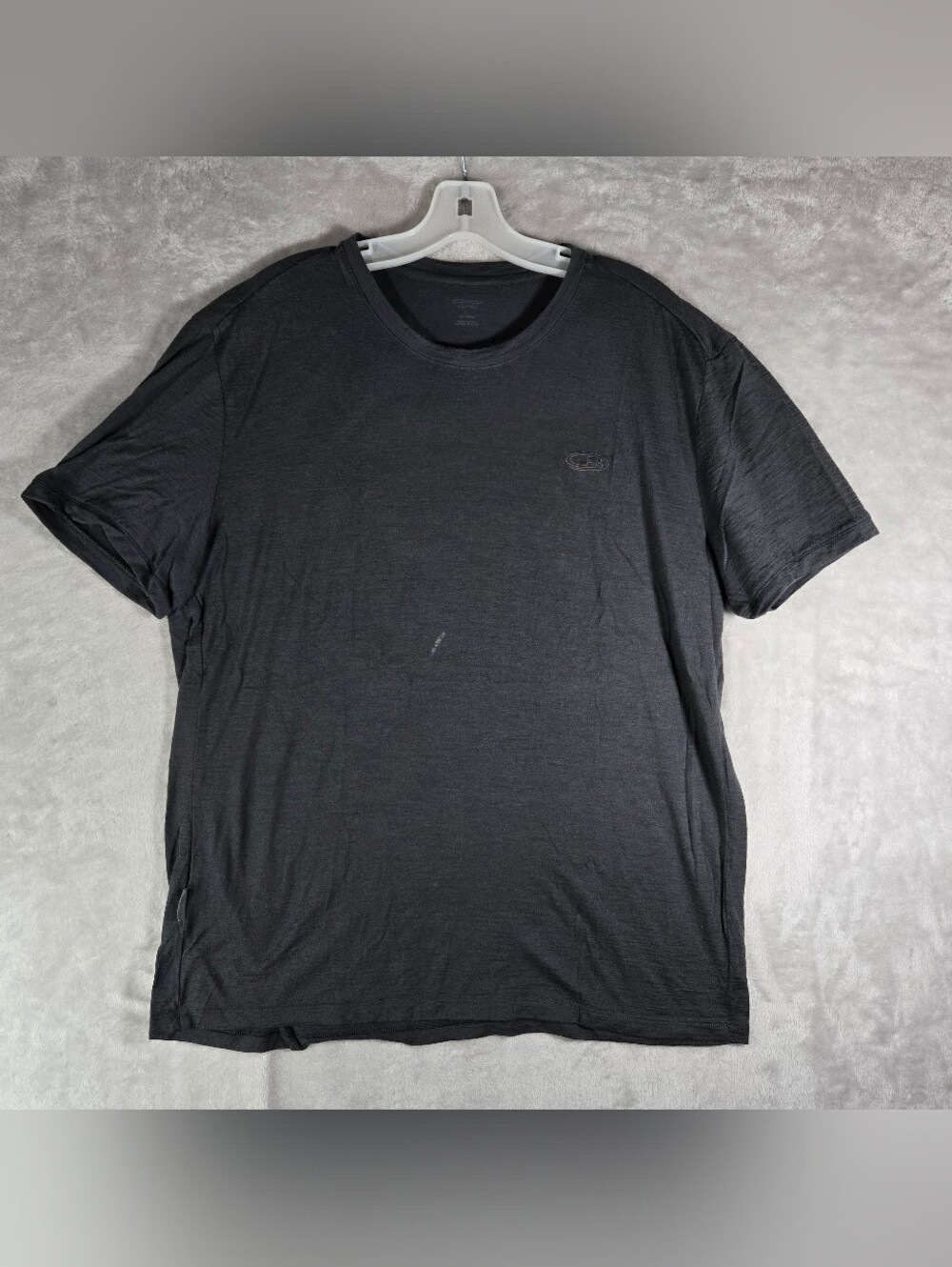 Icebreaker Gray Short Sleeve Crewneck Base Layer Shirt Mens Size Large L
